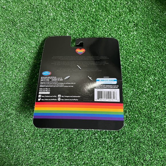 Mickey Mouse Disney Rainbow Collection Keychain Clip-On Pride Soft Plush Toy NEW - Picture 8 of 9